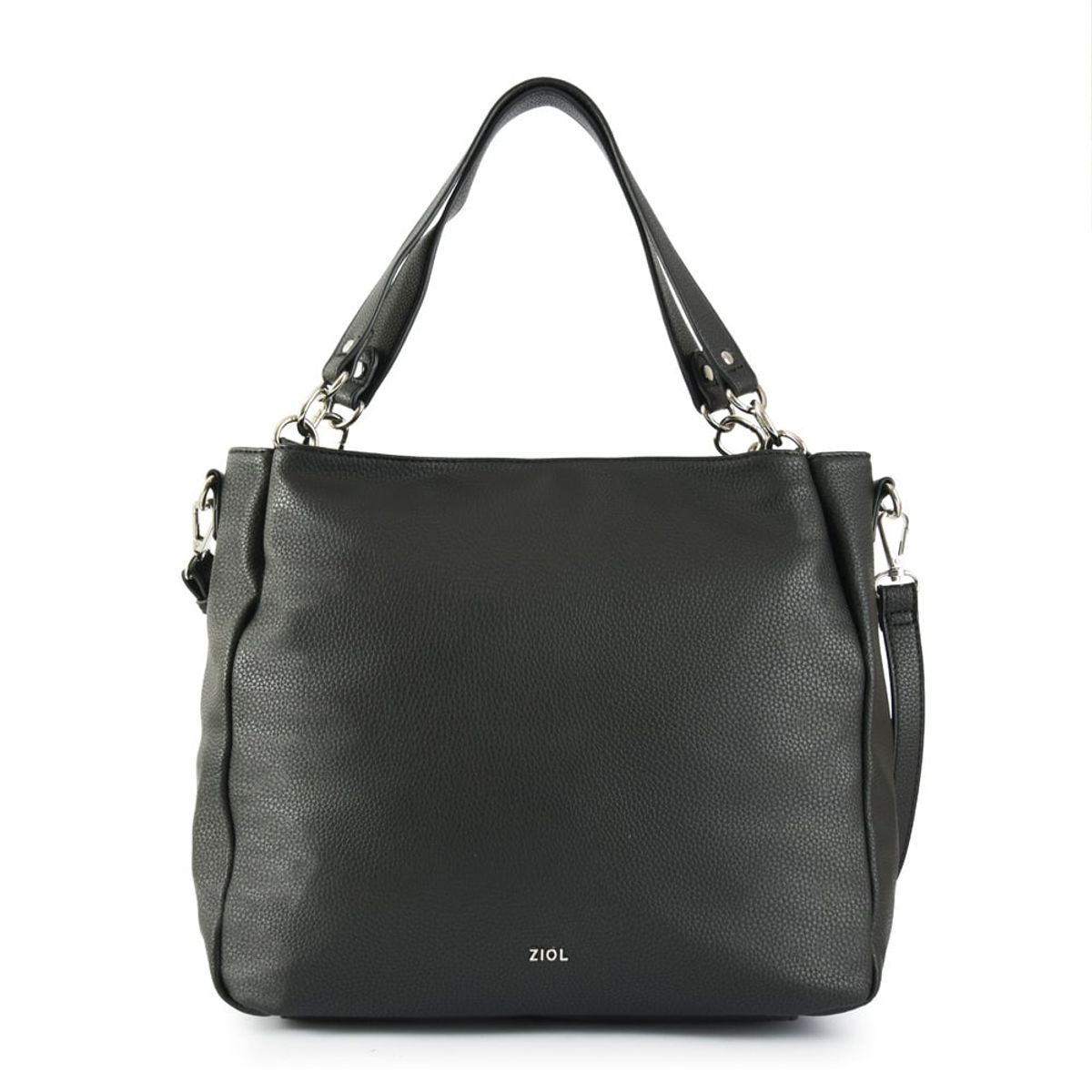 ZIOL - Cartera tote fedora mediana negro