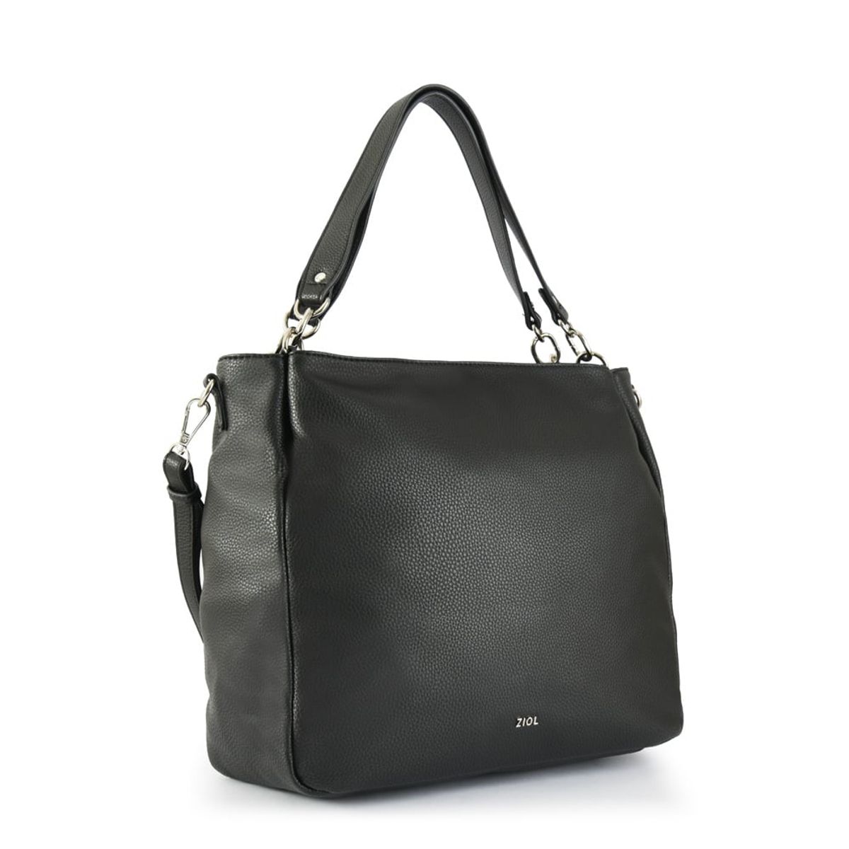 ZIOL - Cartera tote fedora mediana negro