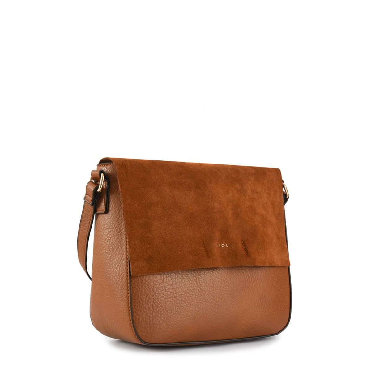 ZIOL - Cartera bandolera mediana natalina café