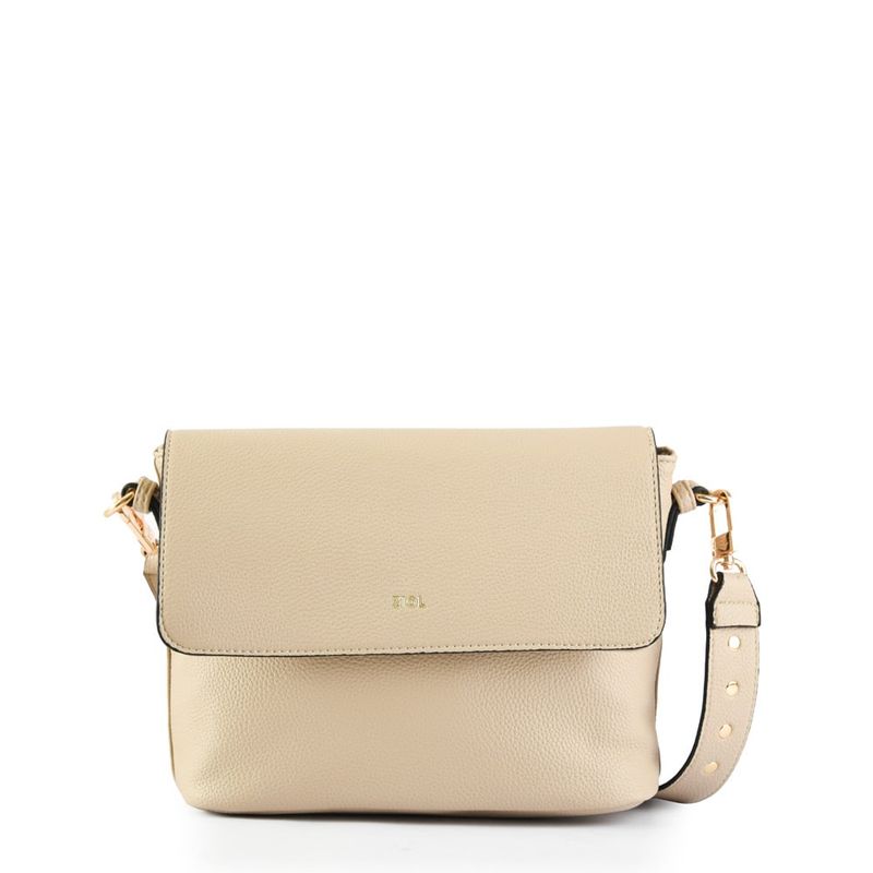 ZIOL - Cartera bandolera pequeña mirelle beige oscuro