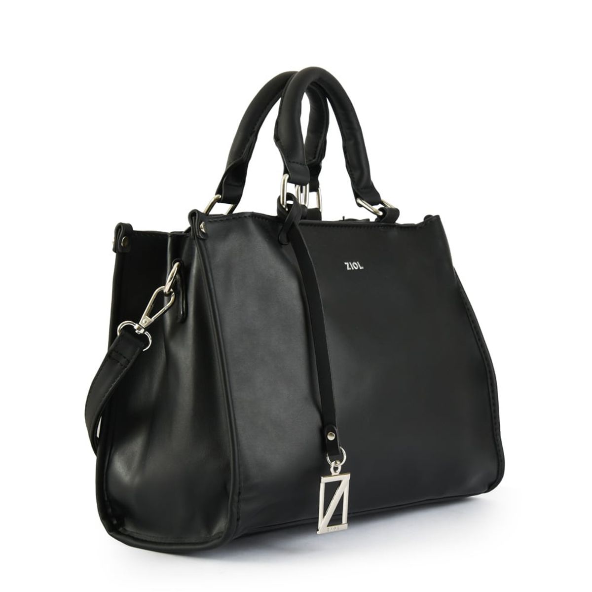 ZIOL - Cartera dos asas mediana kali negro