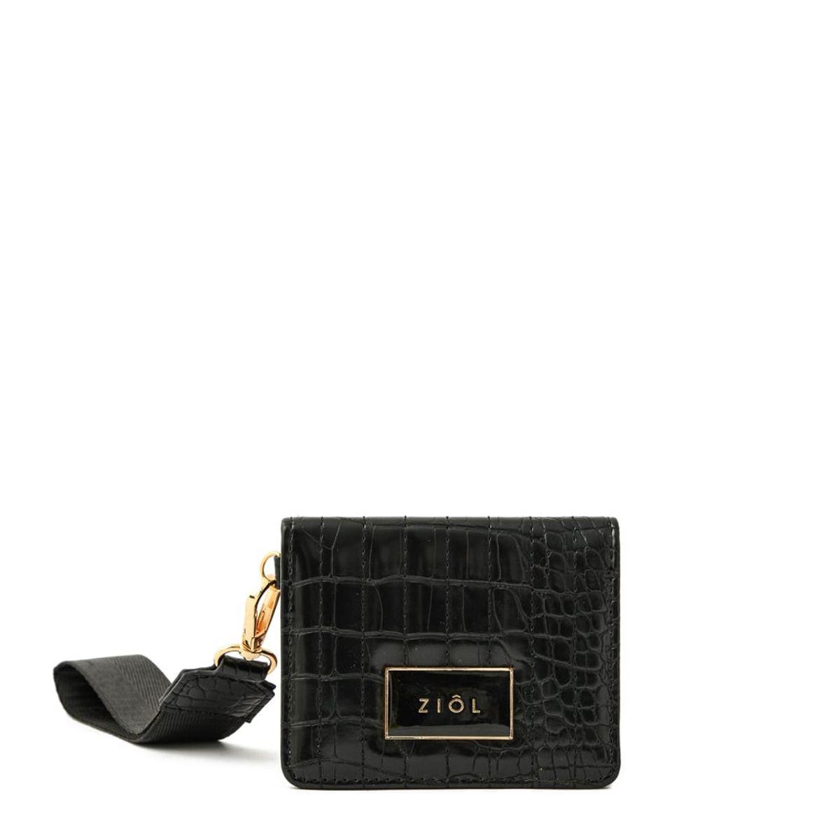 ZIOL - Tarjetero con ventana pequeña odzun negro