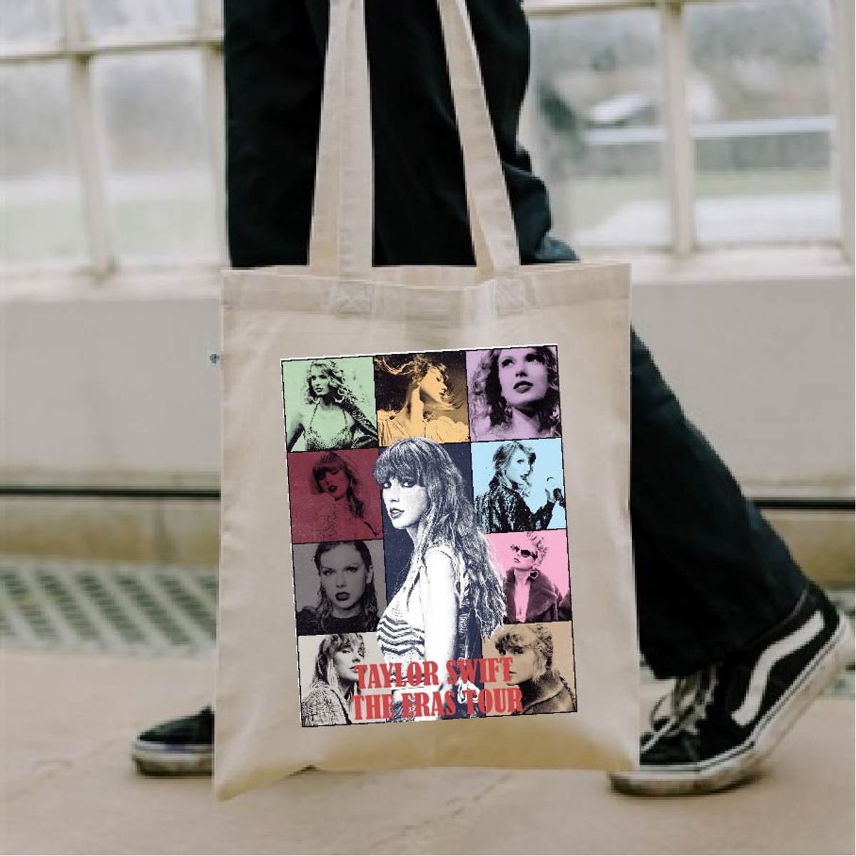 GENERICO - TOTE BAG ESTAMPADO THE ERAS TOUR TAYLOR SWIFT   35 X 40 CM