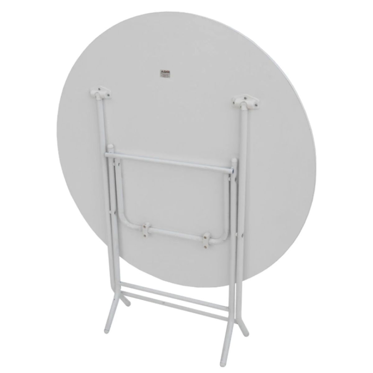 AGM - Mesa Plegable Redonda 1 Mts Blanco