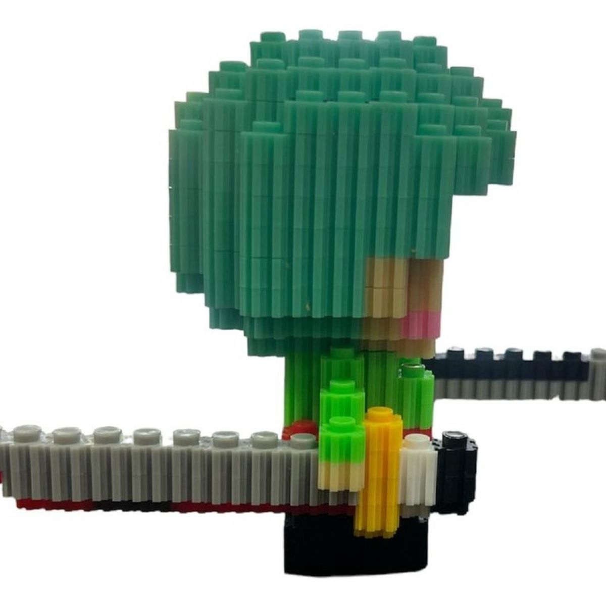 GENERICO - ARMABLE 3D MICRO BLOCKS ZORO 10CM 595 PIEZAS