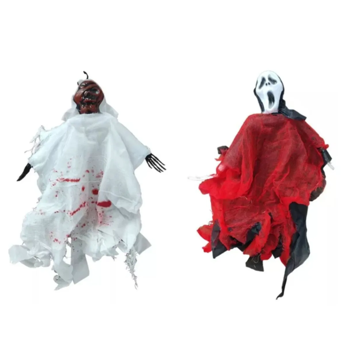 GENERICO - Pack 2 Colgantes Decorativos Halloween Scream / fantasma