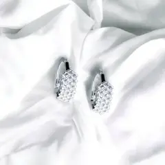 GENERICO - Aros de Plata Argolla Huggie Circones
