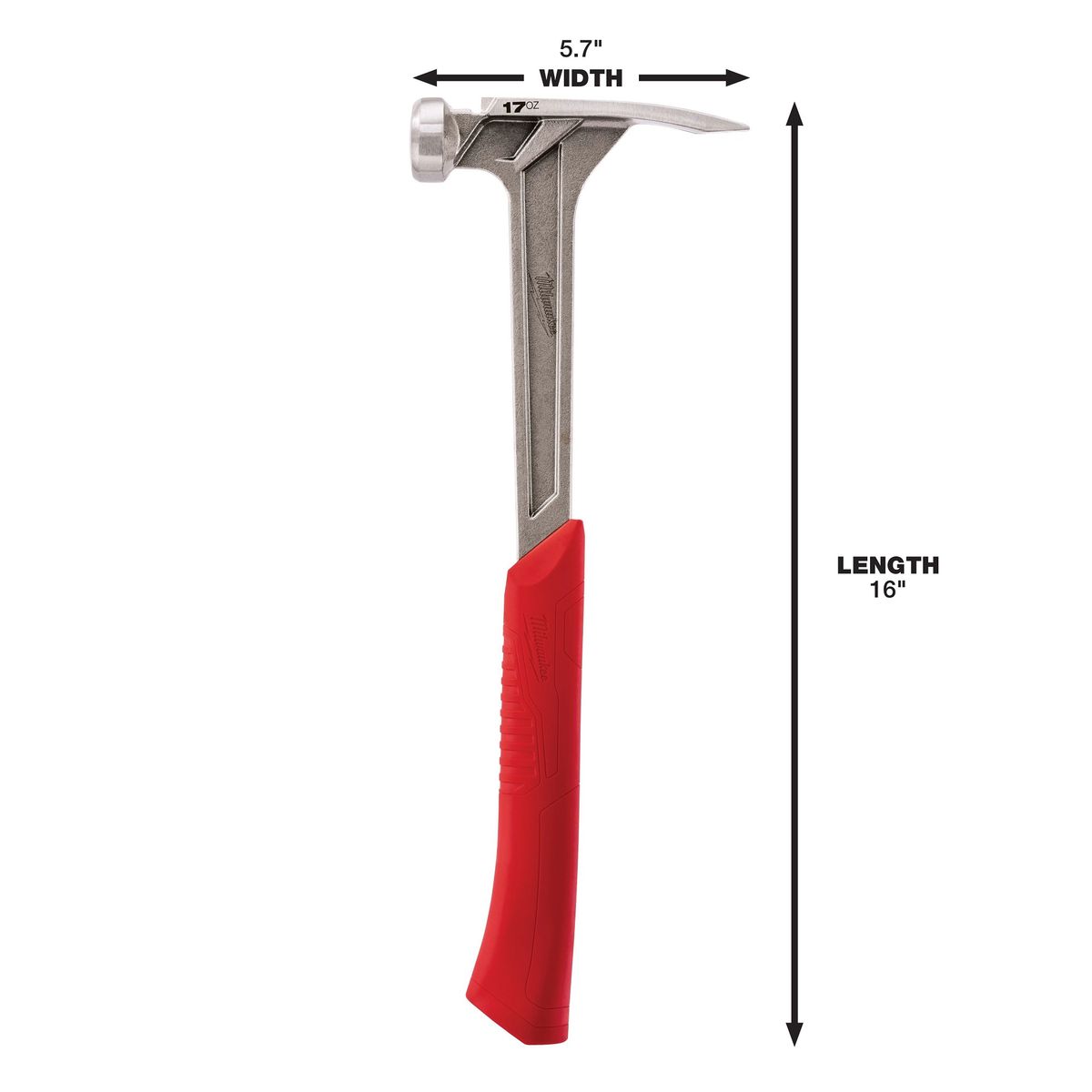 MILWAUKEE - MARTILLO DE ENCUADRE DE CARA LISA DE 17oz MILWAUKEE 48-22-9017