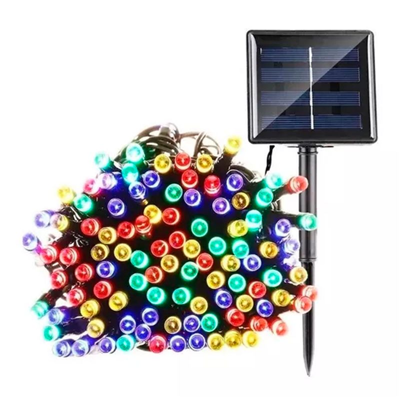 ESHOPANGIE - Luces Led Guirnalda Solar 100 Leds 10 Metros Rgb