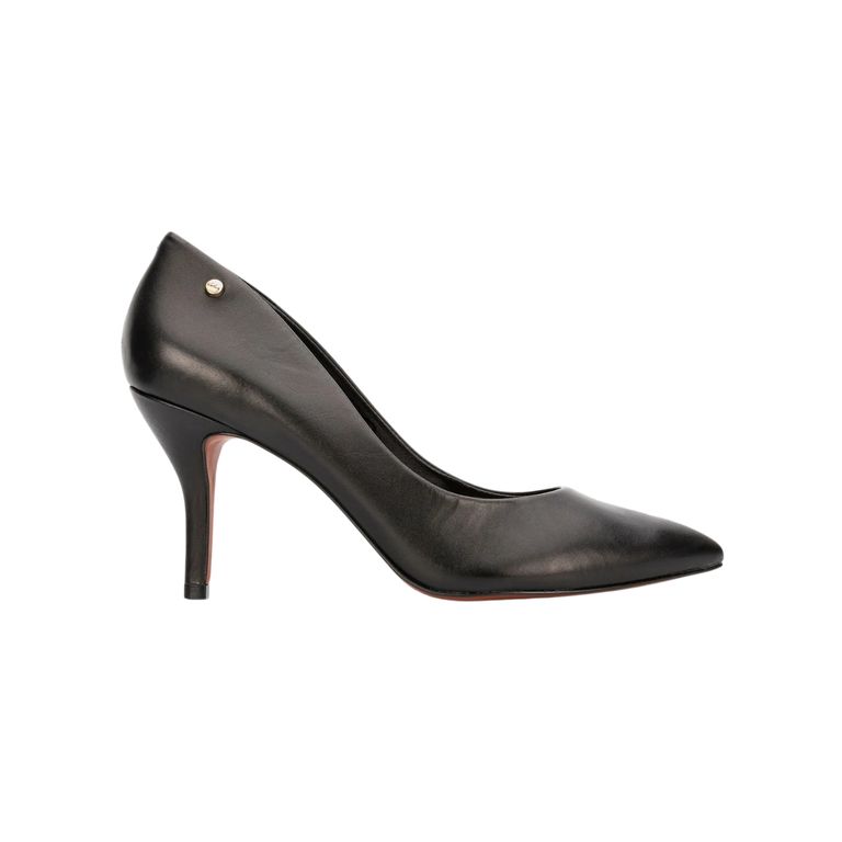 Vélez Zapato Taco Atanasova Cuero Mujer Stiletto Negro