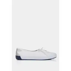 VELEZ - Zapatillas planos atenas de cuero para mujer casual