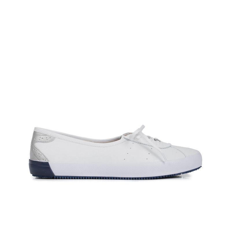 VELEZ - Vélez Tenis Planos Atenas De Cuero Para Mujer Casual Blanco