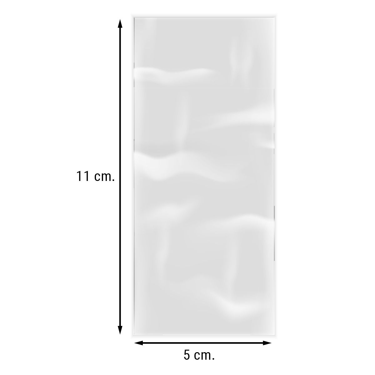 MILLAM - Bolsa de Celofan Sin Cierre 5x11 cm 100 unidades