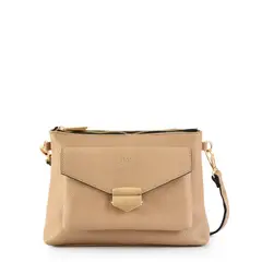 ZIOL - Cartera bandolera mediana aretine beige oscuro