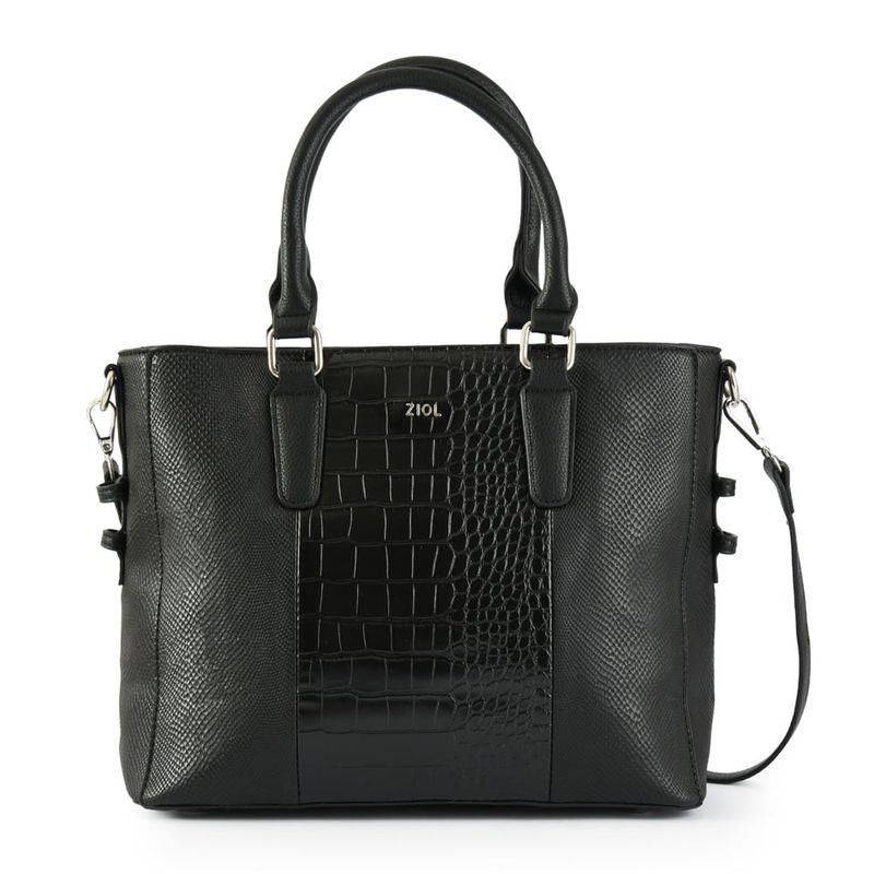 ZIOL - Cartera dos asas pequeña clarisa negro