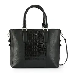 ZIOL - Cartera dos asas pequeña clarisa negro