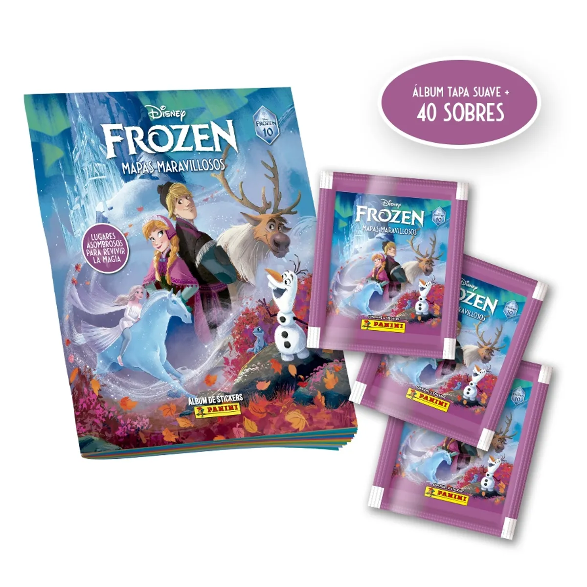 PANINI CHILE - Pack Frozen 10th Anniversary (Álbum + 40 Sobres)