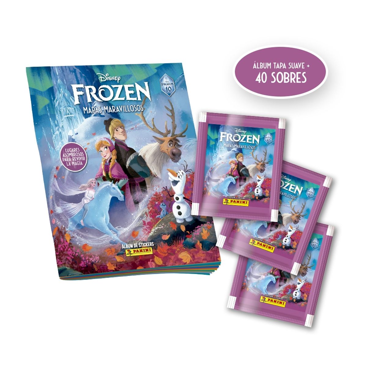 PANINI CHILE - Pack Frozen 10th Anniversary (Álbum + 40 Sobres)