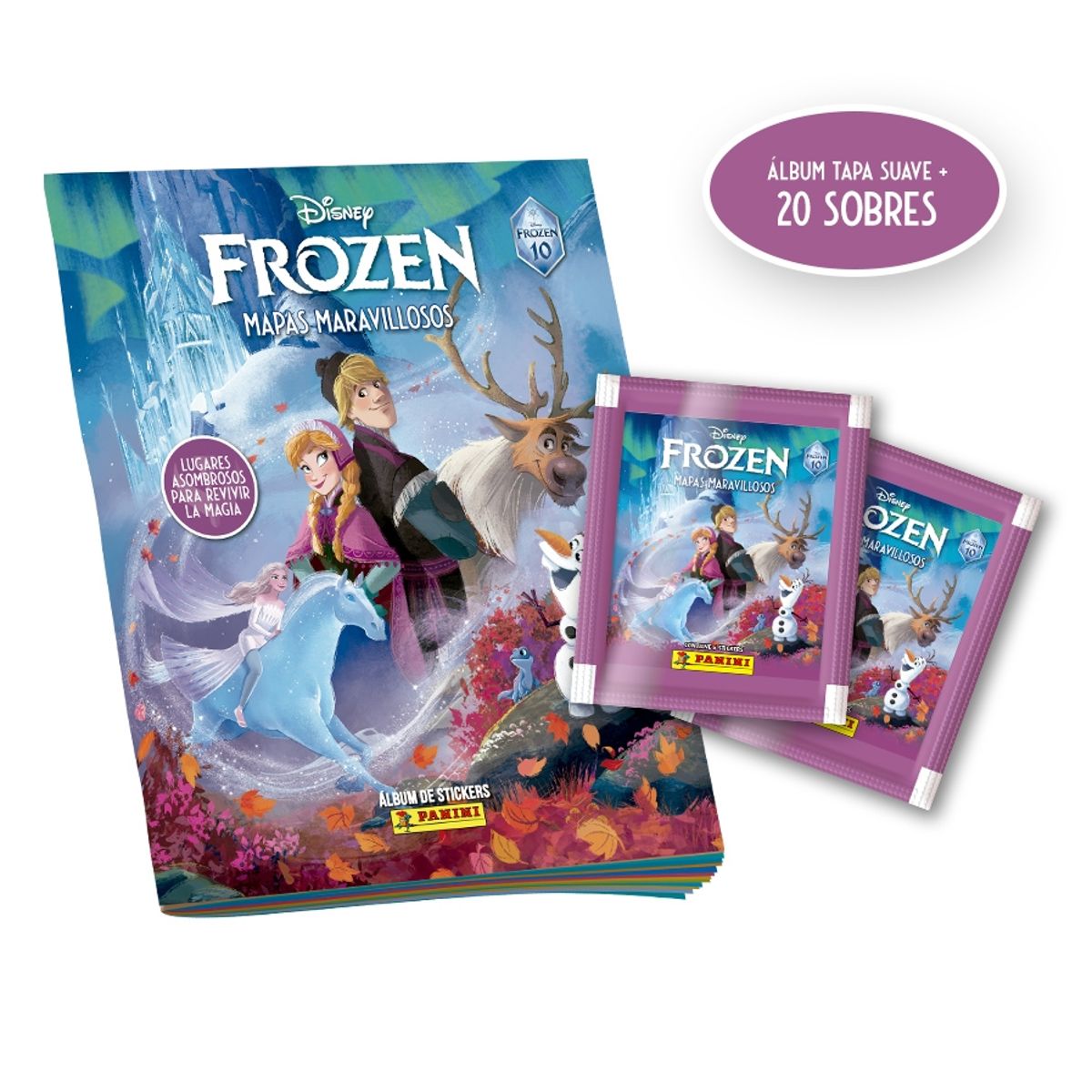 PANINI CHILE - Pack Frozen 10th Anniversary (Álbum + 20 Sobres)