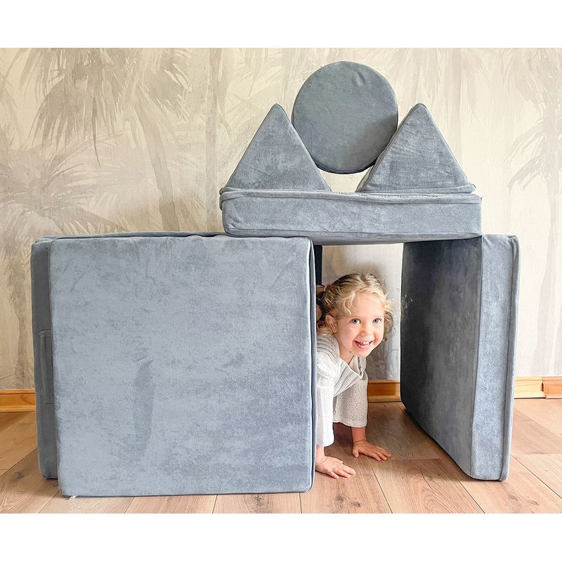 BLOKIDS - Sillón De Juegos Modular Mini Blokid Para Niños Grafito