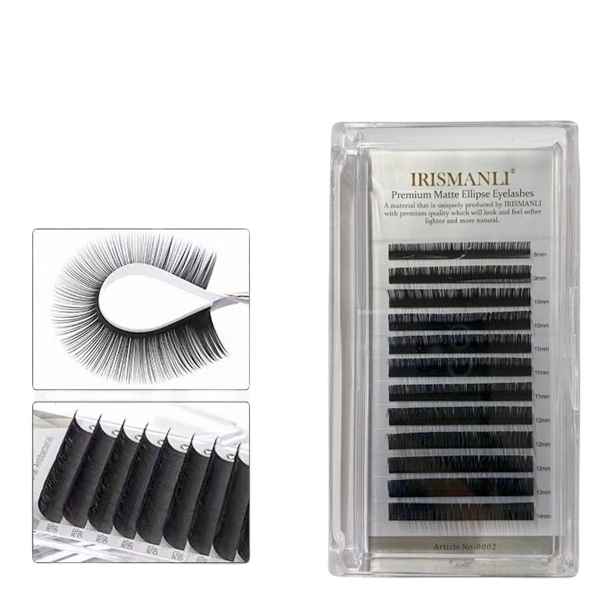 GENERICO - Pestañas Pelo A Pelo  (8-14 Mix, 0.07 D)