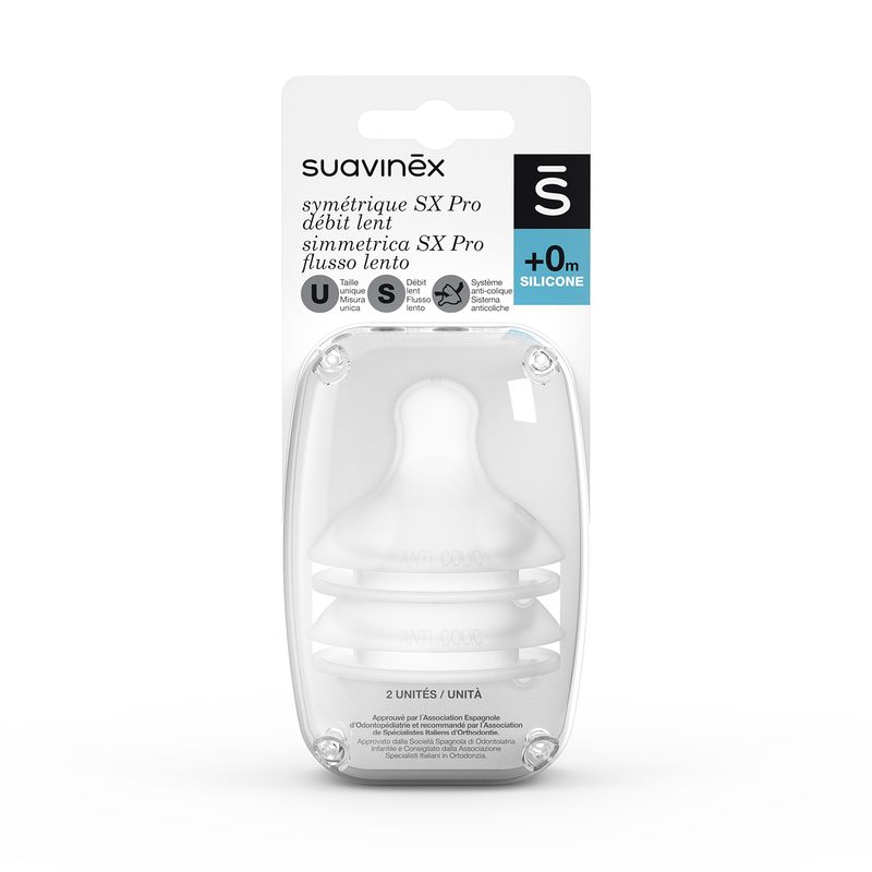 SUAVINEX - TETINA FISIOLOGICA FLUJO S SILICONA 2U