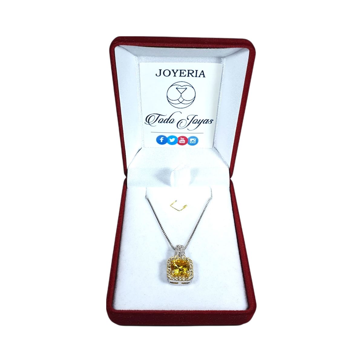TODOJOYAS - Collar Cristal Amarillo Circones