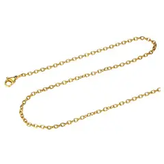 TODOJOYAS - Cadena Acero 50cm Tradicional Dorada