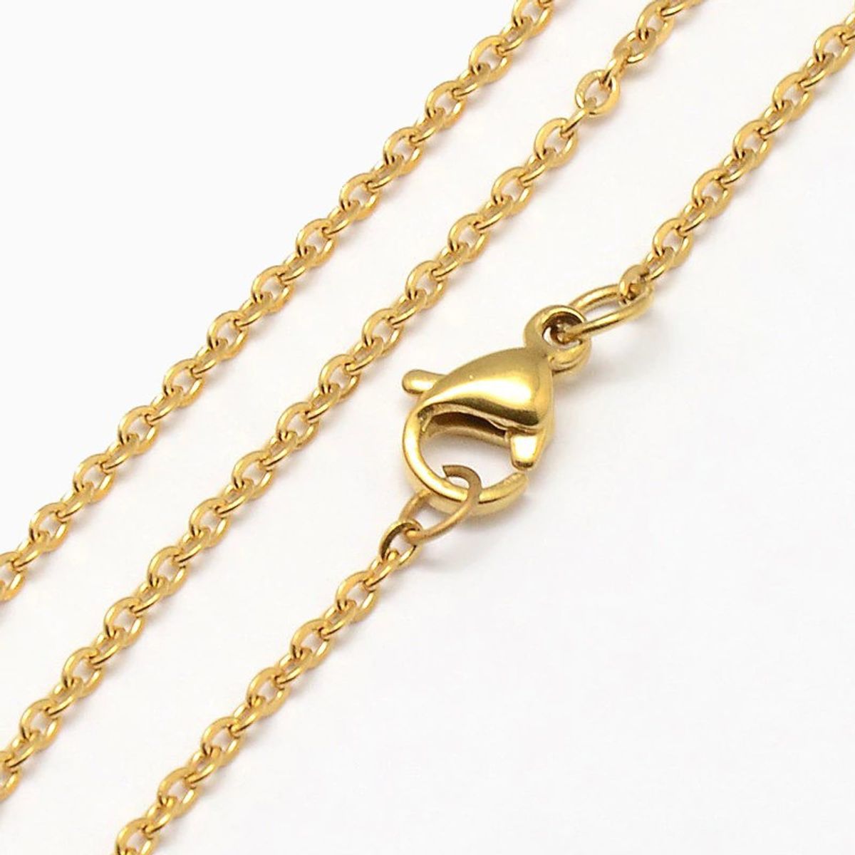 TODOJOYAS - Cadena Acero 50cm Tradicional Dorada