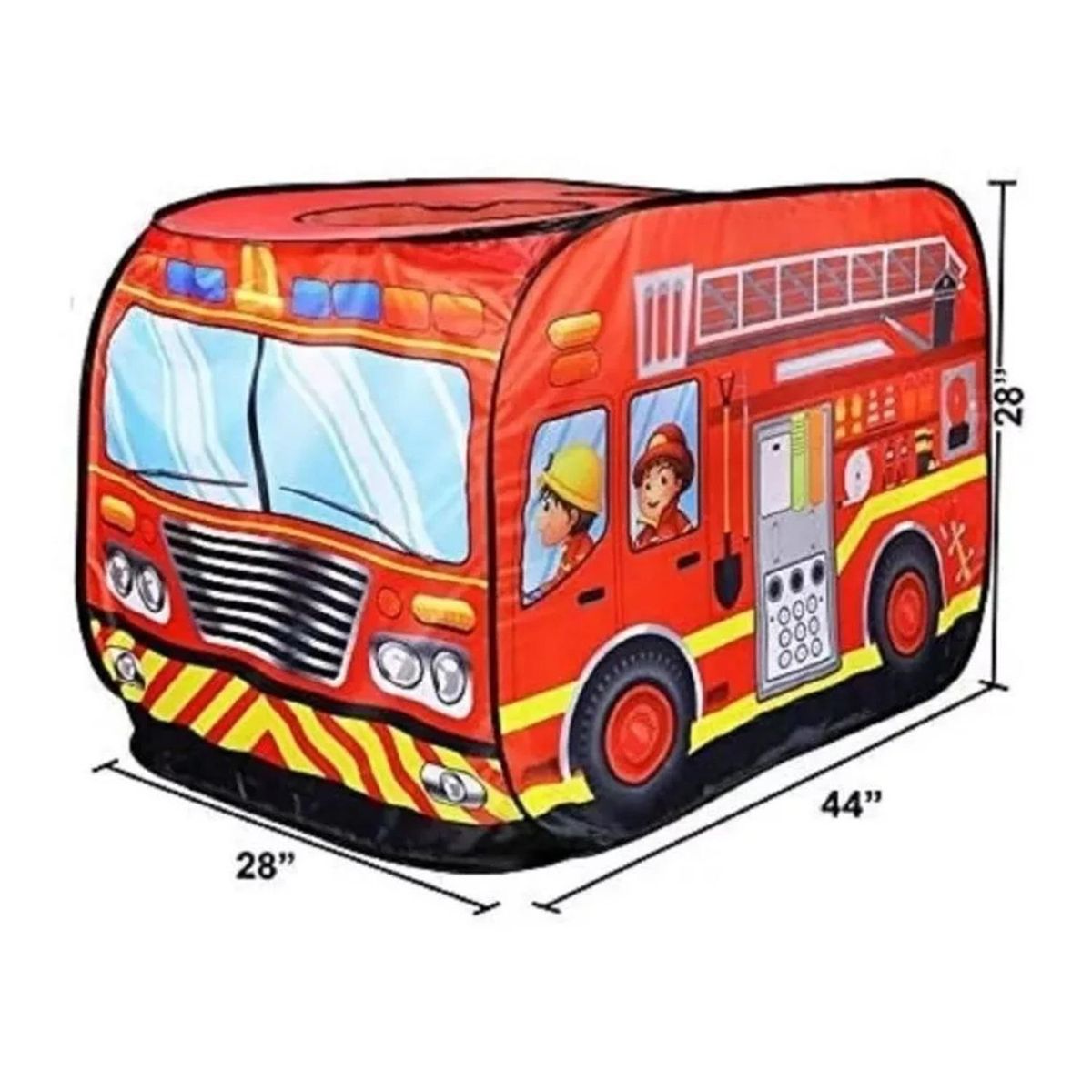 DECO KIDS - Carpa Armable Centro Juegos Camión Bomberos Infantil
