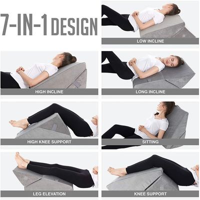 Imagen 2 del producto Almohada Cuña Cojín Espuma Viscoelástica Lumbar Cervical