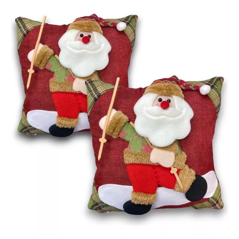 GENERICO - X2 Funda Cojin Navidad Fundas Navideñas Cojines Decorativos