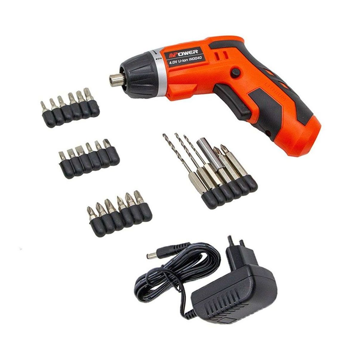 GENERICO - Atornillador Inalambrico 4 V Bat 1.3 Ah + 24 Acc