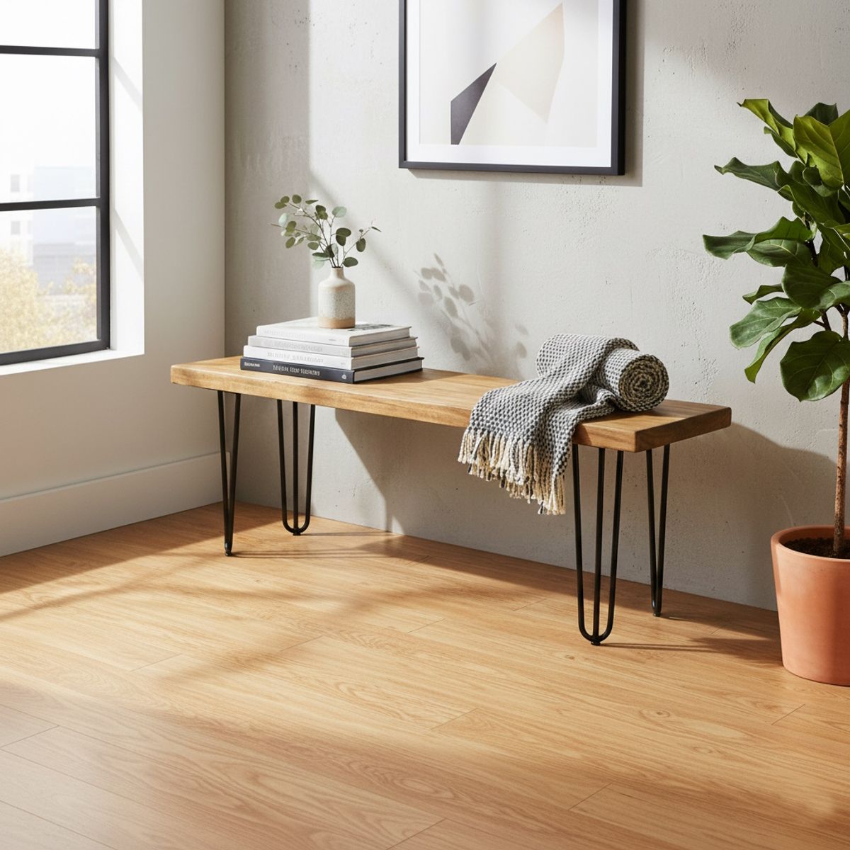 ILOFT - Banqueta estilo industrial Emmen arena L ILOFT