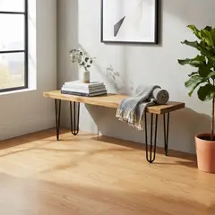 ILOFT - Banqueta estilo industrial Emmen arena L