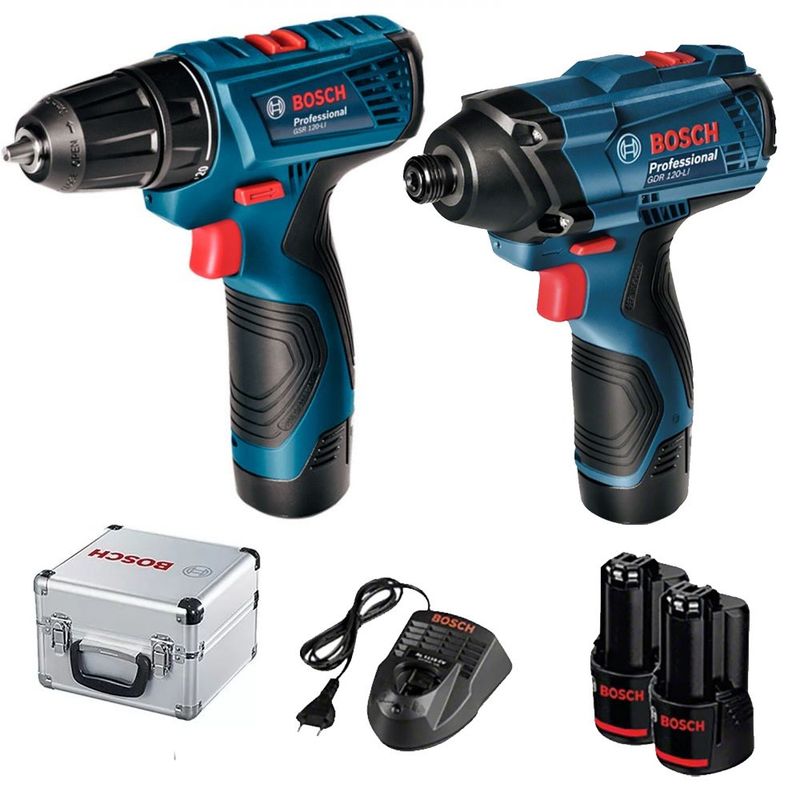 BOSCH - Taladro atornillador 12V GSR 120-LI + Llave de impacto BOSCH