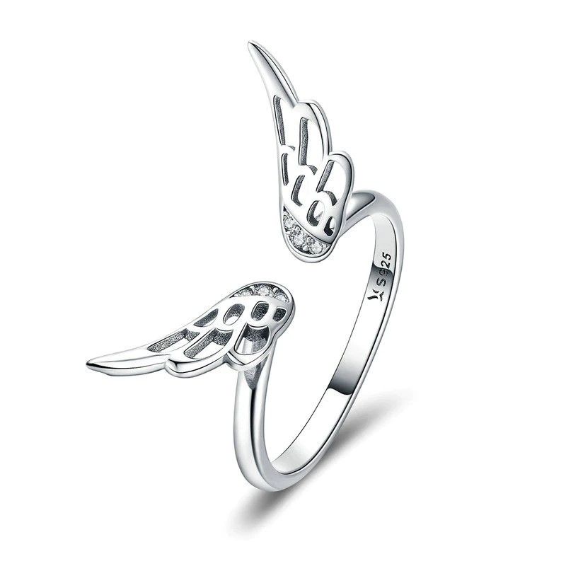 TODOJOYAS - Anillo Plata 925 Alas de Angel
