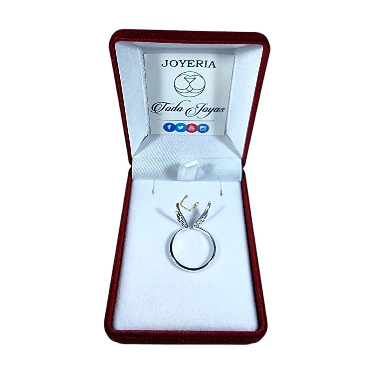 TODOJOYAS - Anillo Plata 925 Alas de Angel