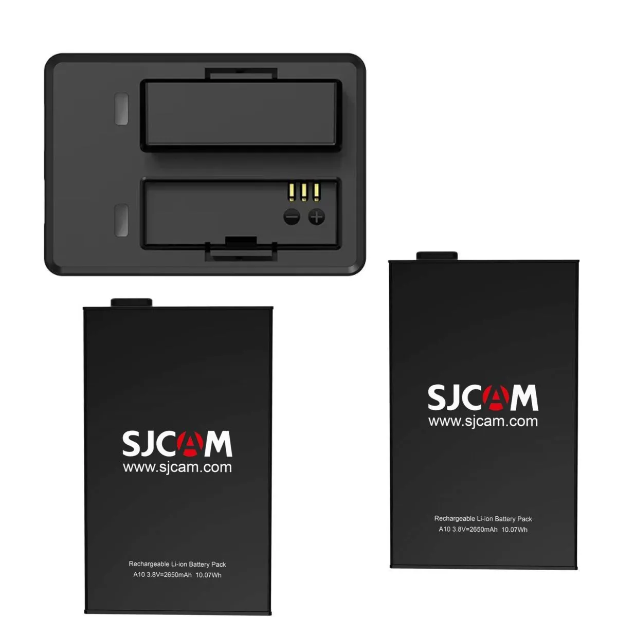 SJCAM - kit Cargador mas dos Baterías SJCAM de Cámara J10 Y SJ11 Originales