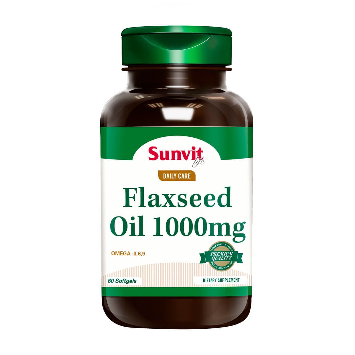 SUNVIT - FLAXSEED OIL OMEGA 3,6,9 - 60 CAP, Sunvit Life