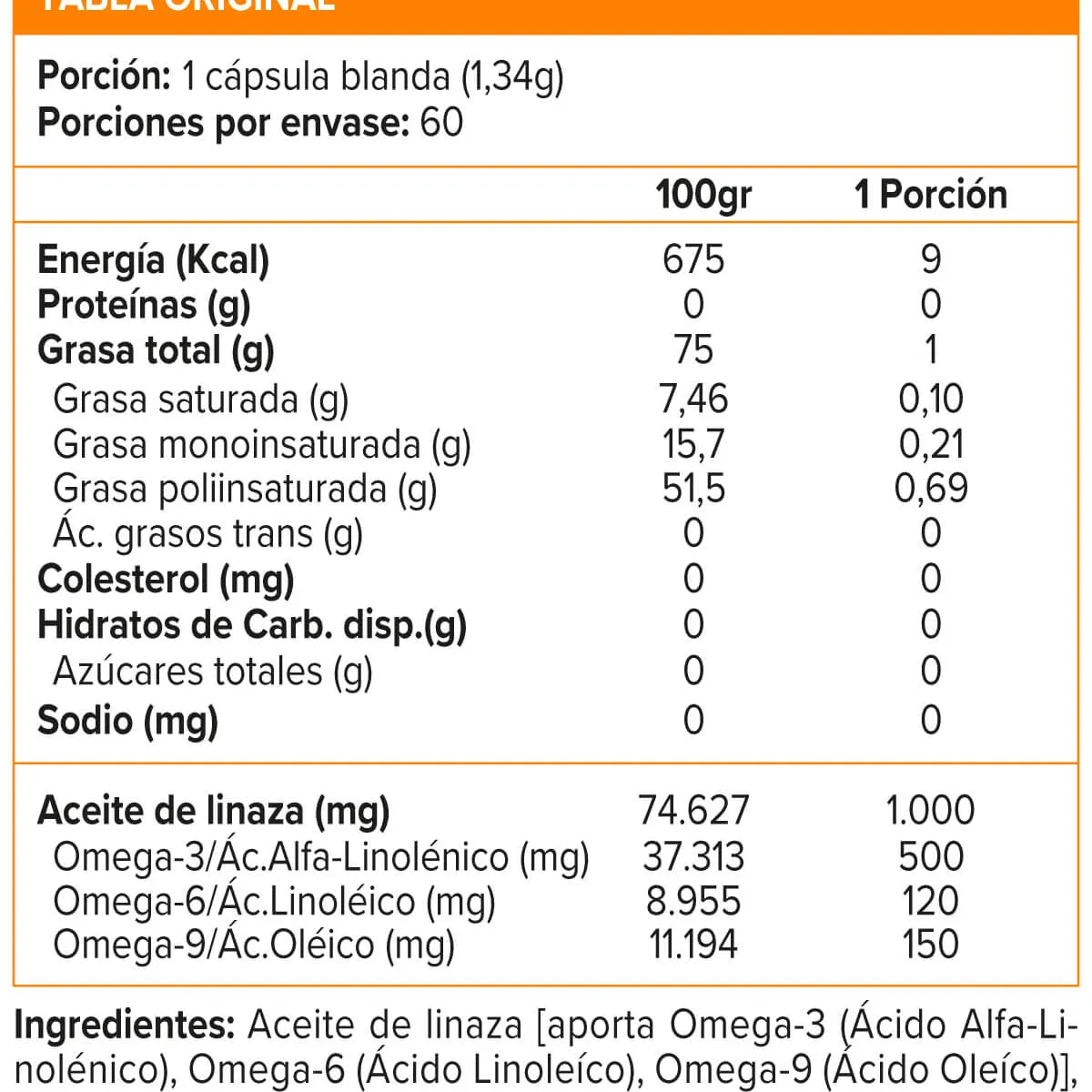 SUNVIT - FLAXSEED OIL OMEGA 3,6,9 - 60 CAP, Sunvit Life