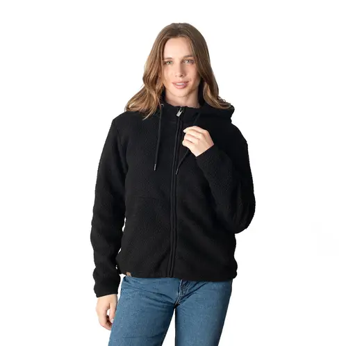 LENGA - Polerón Chaqueta Polar Sherpa Con Capucha Puya Lenga®.