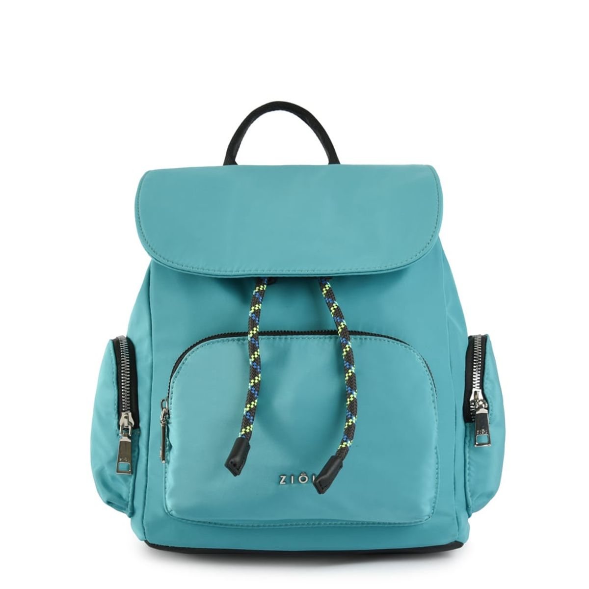ZIOL - Mochila con tapa simone mediana turquesa