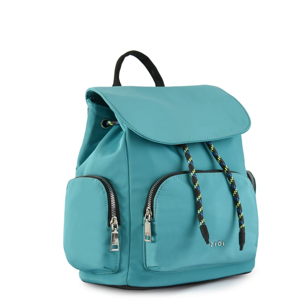 ZIOL - Mochila con tapa simone mediana turquesa