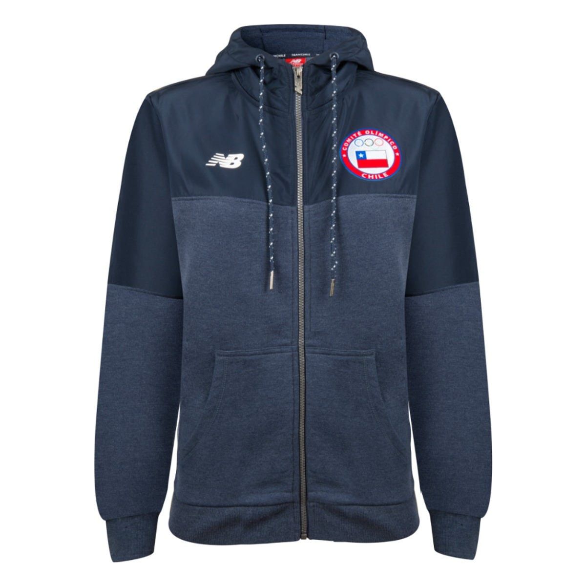 NEW BALANCE - Polerón Running Mujer New Balance Team Chile Azul