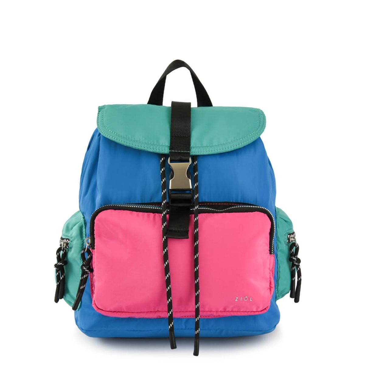 ZIOL - Mochila con tapa abie mediana azul