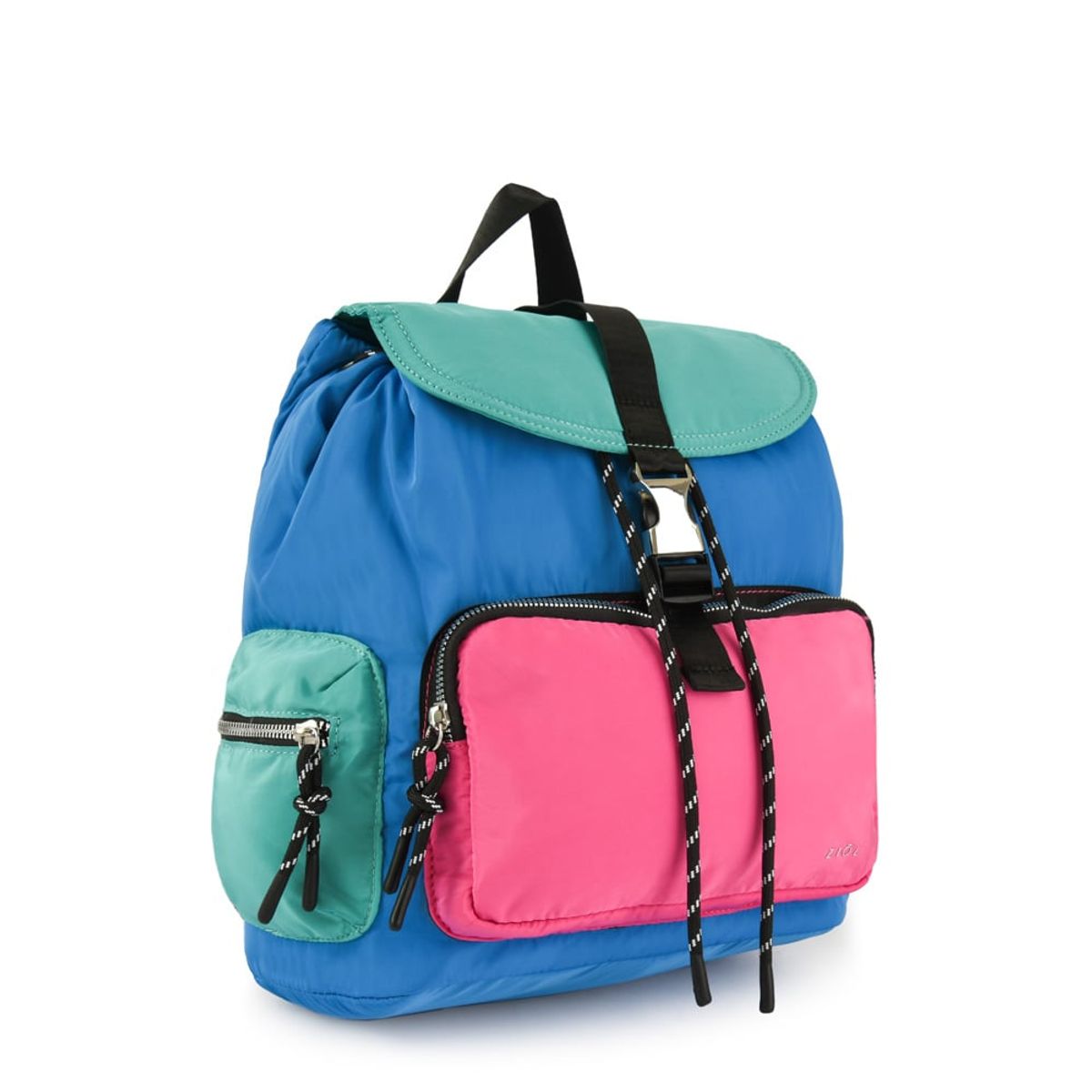 ZIOL - Mochila con tapa abie mediana azul