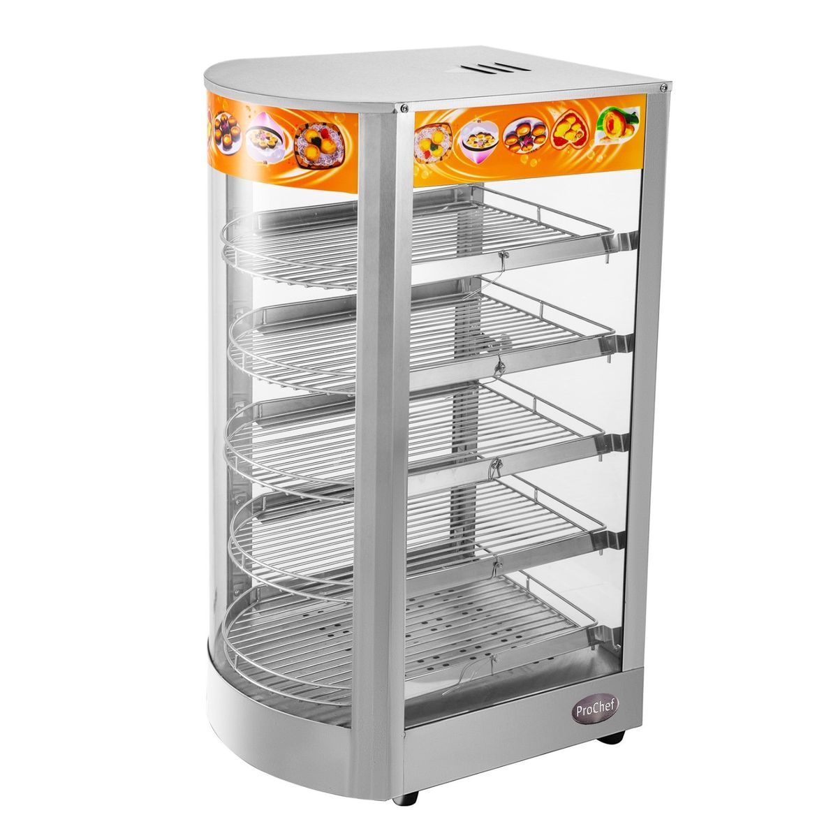 PROCHEF - Vitrina de Calor 35 cm. Acero Inox. 30 a 80°C ET-LD-1P-W