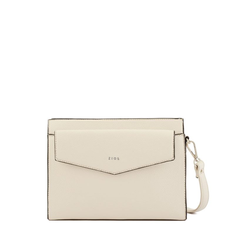 ZIOL - Cartera bandolera pequeña rozalen blanco crudo