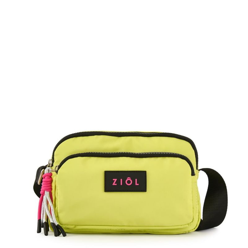 ZIOL - Cartera bandolera pequeña anika verde limon